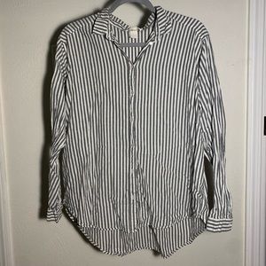 Grey button down top